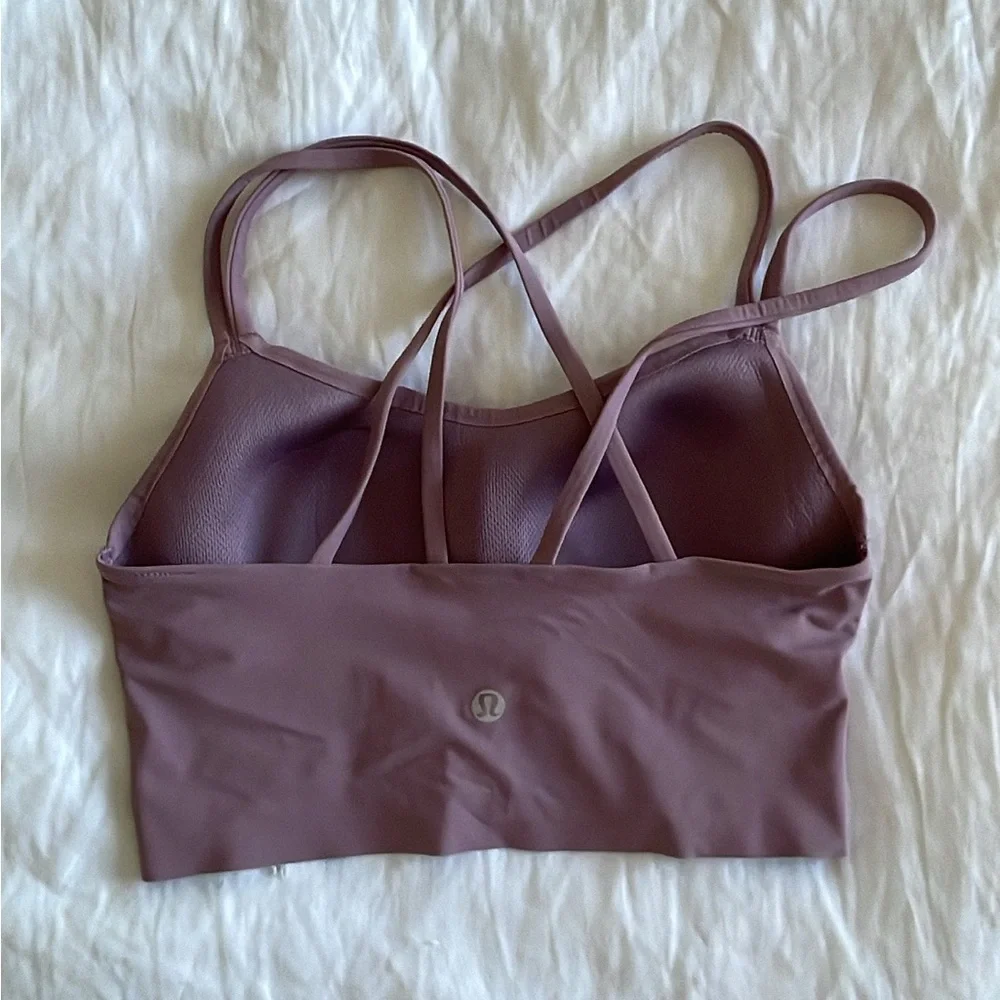 Lululemon Like a Cloud Longline Bra in the color Lavender Lux - Picture 4 of 4